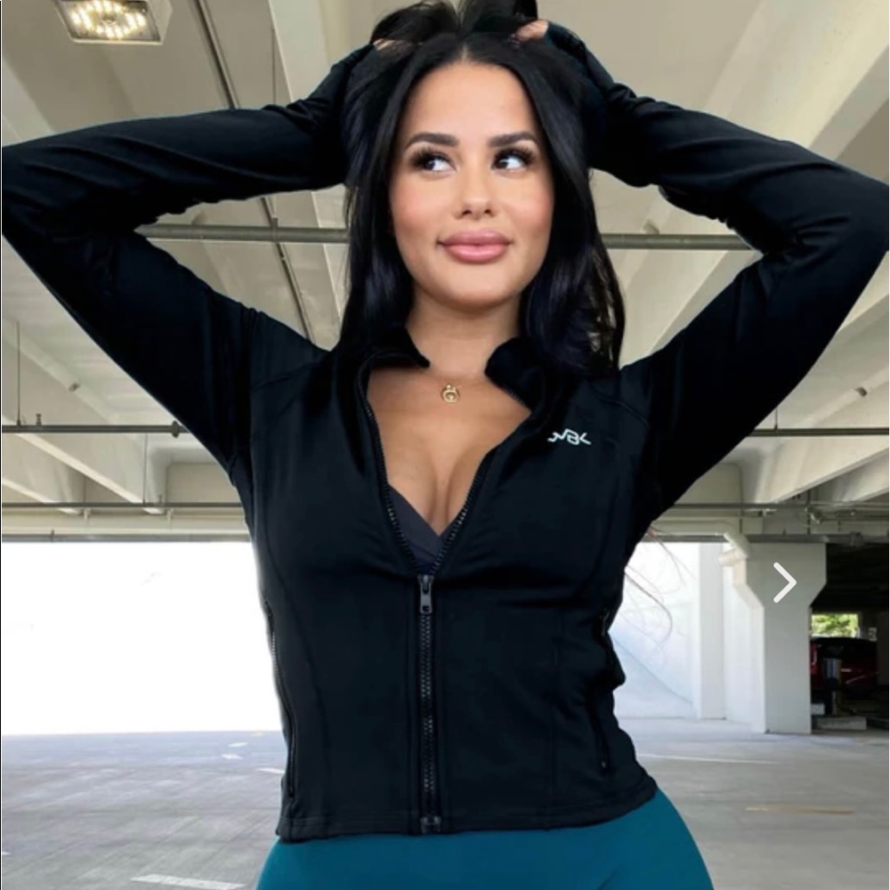 Black Women's Zip-Up Jacket